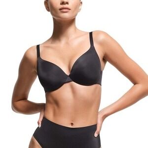 SKIMS Smoothing Full Coverage Bra‎ Onyx 32C NWT